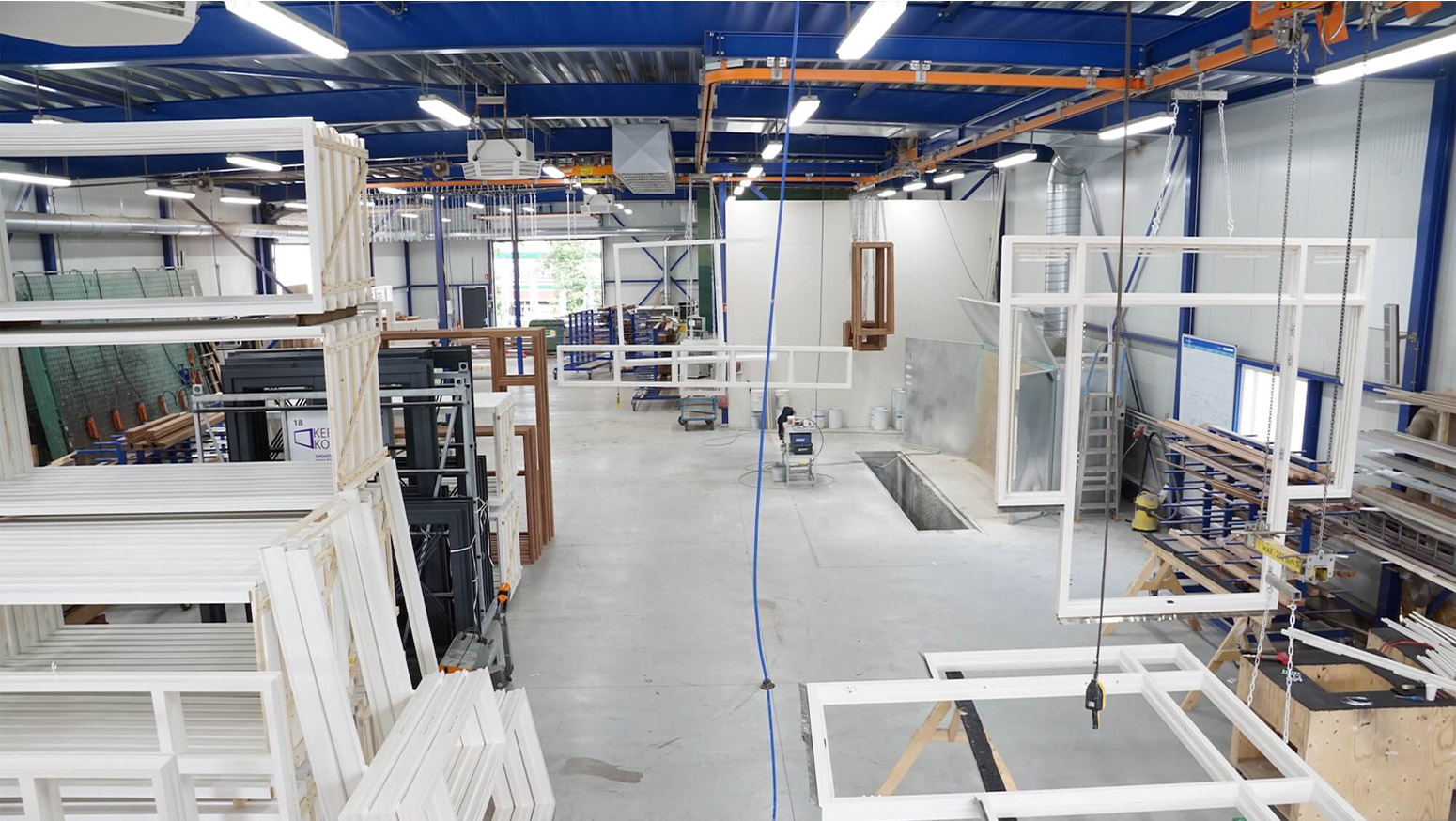 kerssens kozijnen B.V. Grootegast Binnenzijde fabriek kerssens kozijnen B.V.