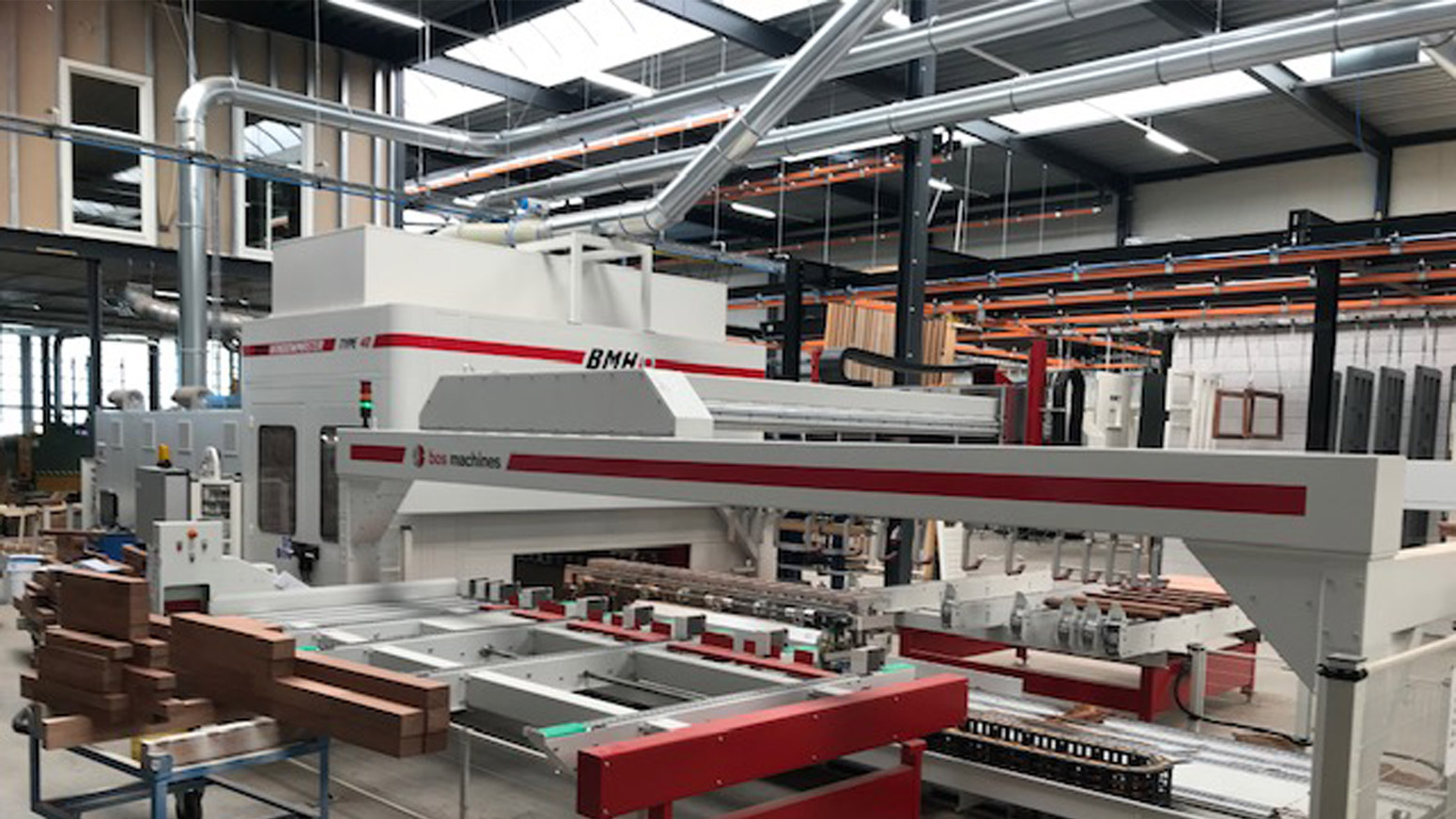 Timmerfabriek de "Grebbe" Rhenen BMH Windowmaster 40 bij Timmerfabriek de "Grebbe" Rhenen
