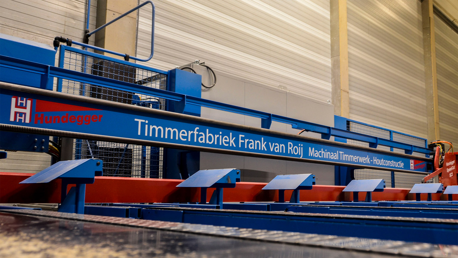 Timmerfabriek Frank van Roij Goirle Houtverwerkingsmachine Hundegger Timmerfabriek Frank van Roij Goirle