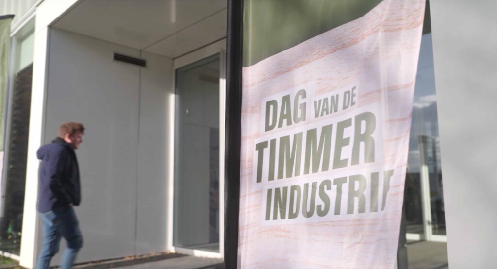 Poster van Dag van timmerindustrie | HOUT100%