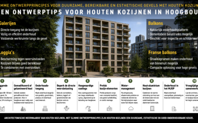 Houten kozijnen in hoogbouw met tien praktische ontwerptips